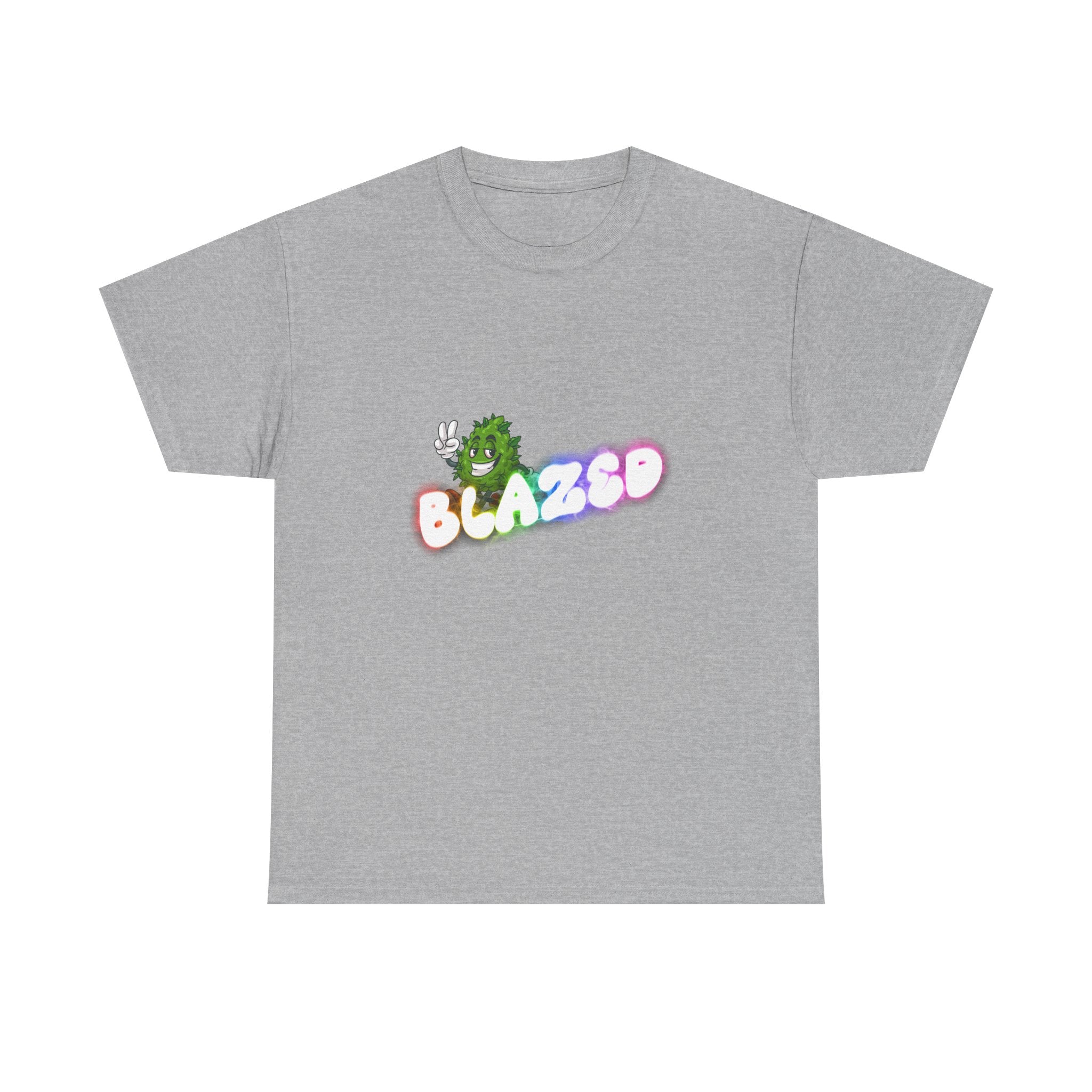 "Blazed" Rainbow Smoke Cannabis Bud Graphic Tee – 420 Stoner Streetwear