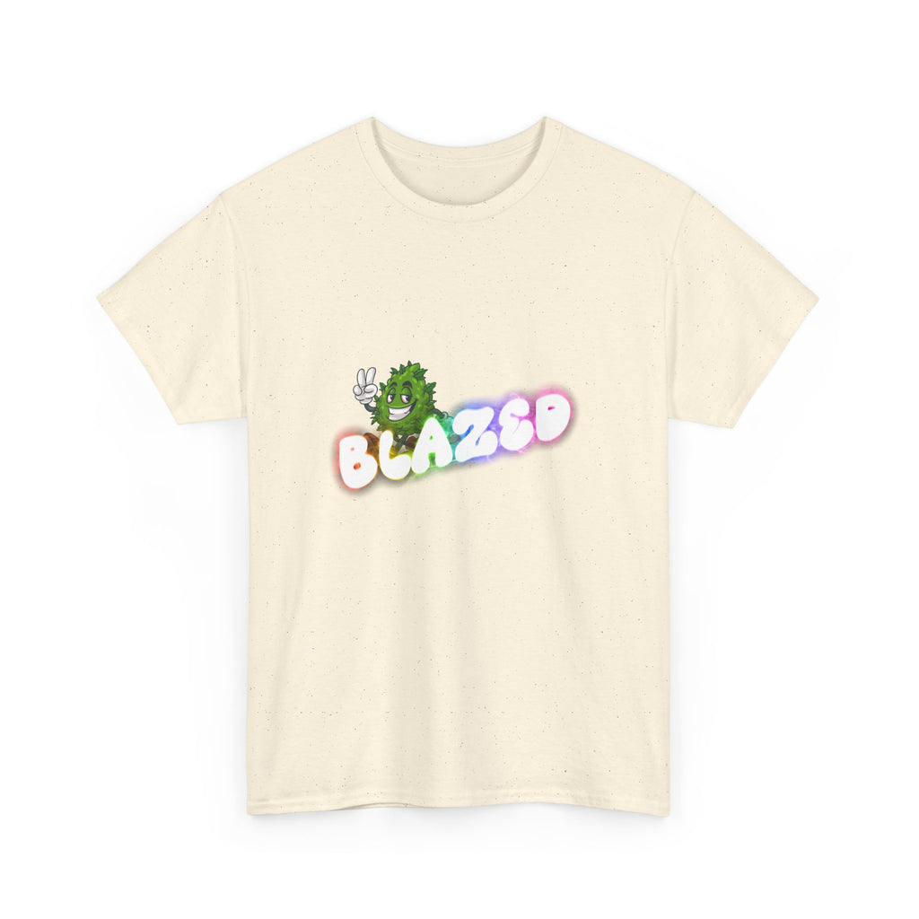 "Blazed" Rainbow Smoke Cannabis Bud Graphic Tee – 420 Stoner Streetwear
