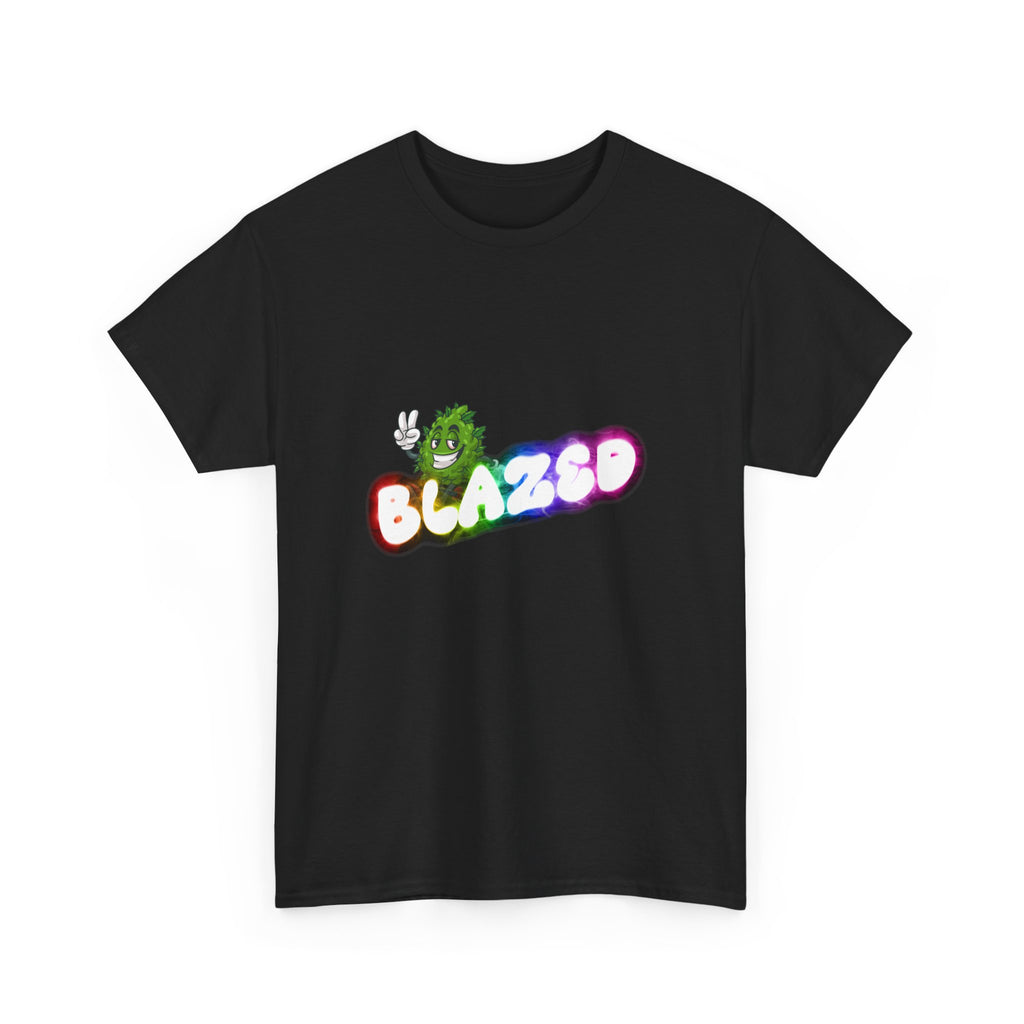"Blazed" Rainbow Smoke Cannabis Bud Graphic Tee – 420 Stoner Streetwear