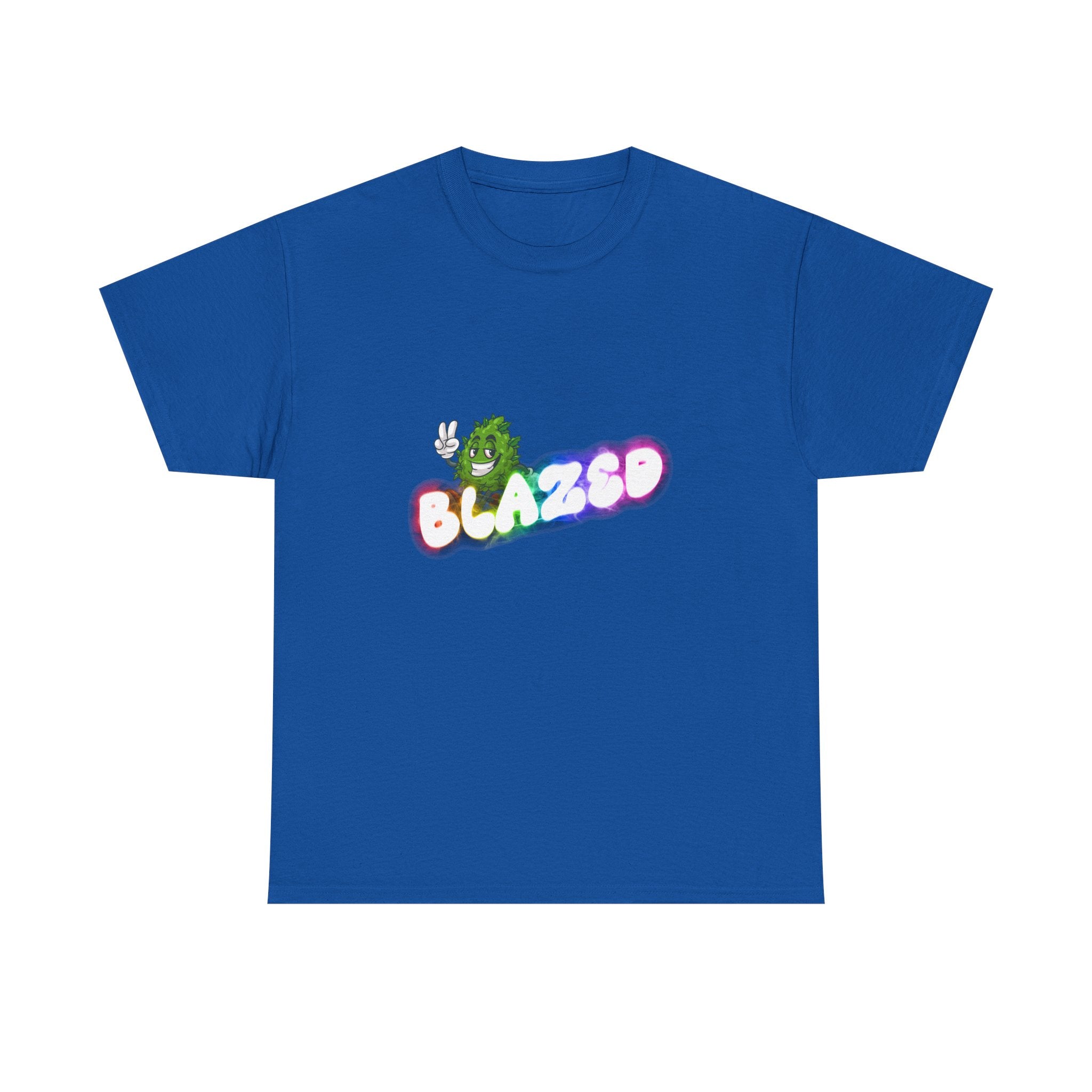 "Blazed" Rainbow Smoke Cannabis Bud Graphic Tee – 420 Stoner Streetwear