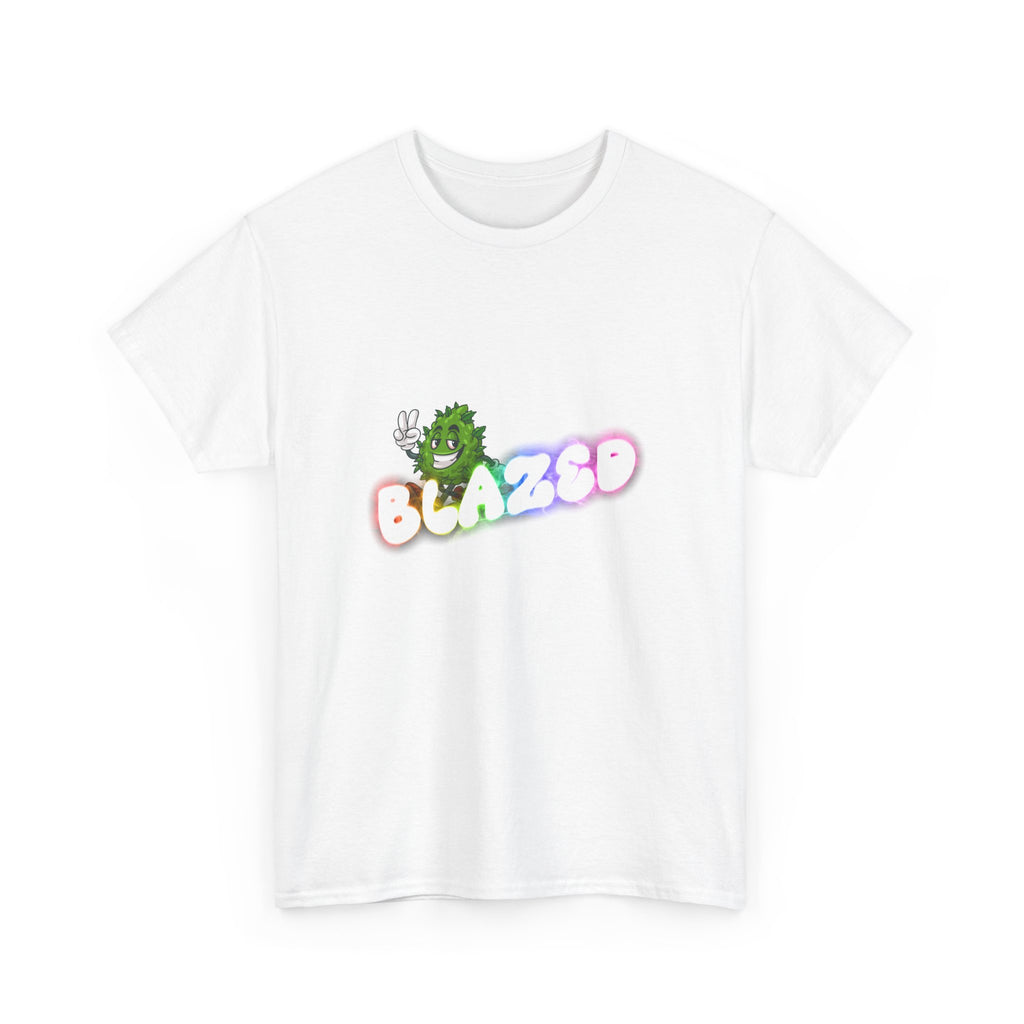 "Blazed" Rainbow Smoke Cannabis Bud Graphic Tee – 420 Stoner Streetwear