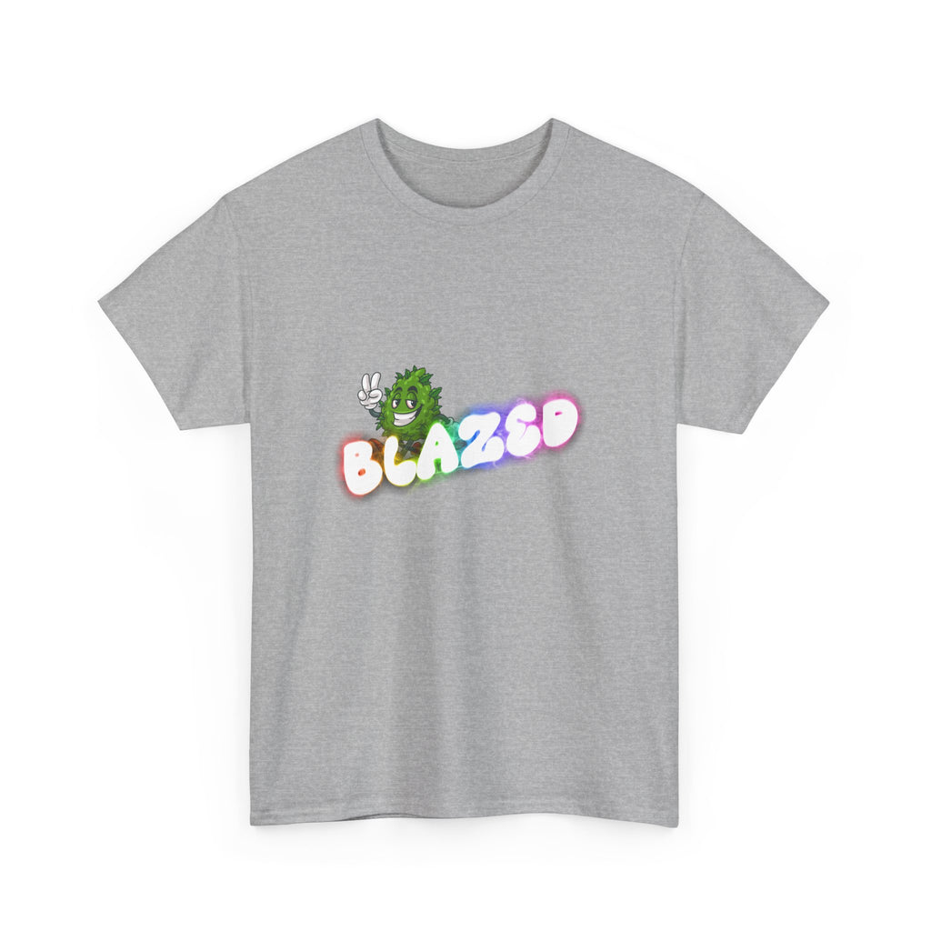 "Blazed" Rainbow Smoke Cannabis Bud Graphic Tee – 420 Stoner Streetwear