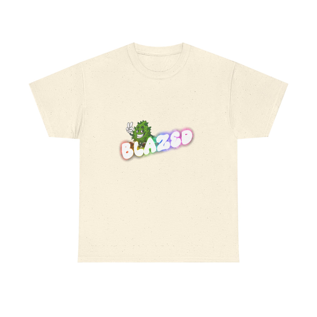 "Blazed" Rainbow Smoke Cannabis Bud Graphic Tee – 420 Stoner Streetwear