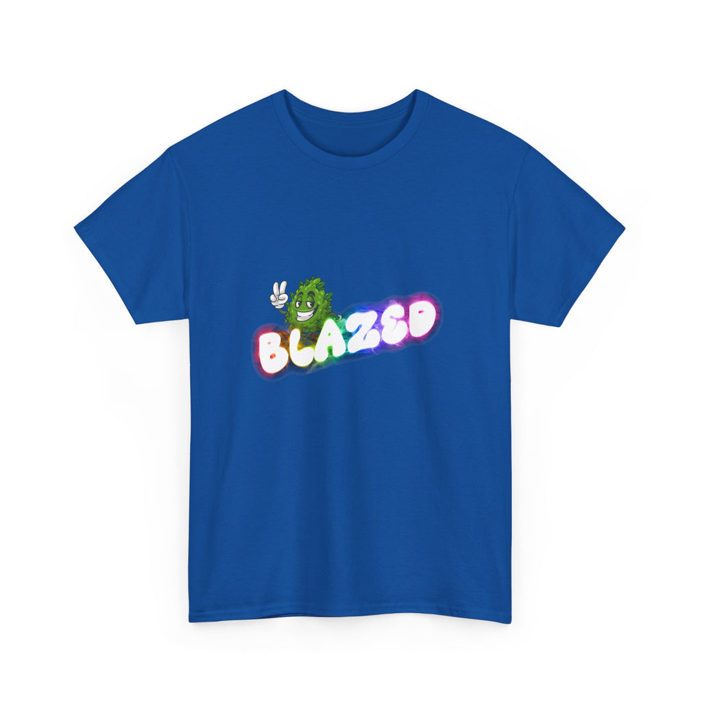 "Blazed" Rainbow Smoke Cannabis Bud Graphic Tee – 420 Stoner Streetwear